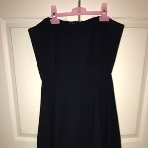 simply southern strapless black homecoming dress